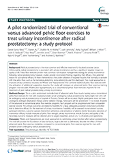 A pilot randomized trial of conventional versus advanced pelvic floor exercises to treat urinary incontinence after radical prostatectomy: a study protocol
